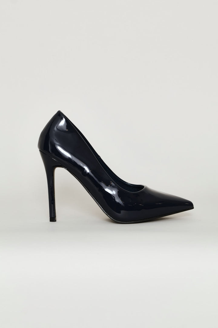 Patent Pointy Heel - Navy