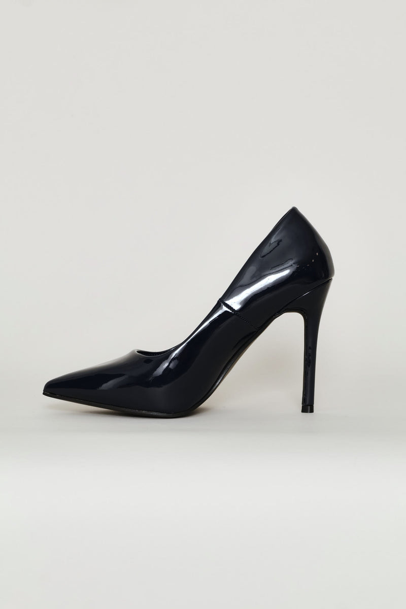 Patent Pointy Heel - Navy