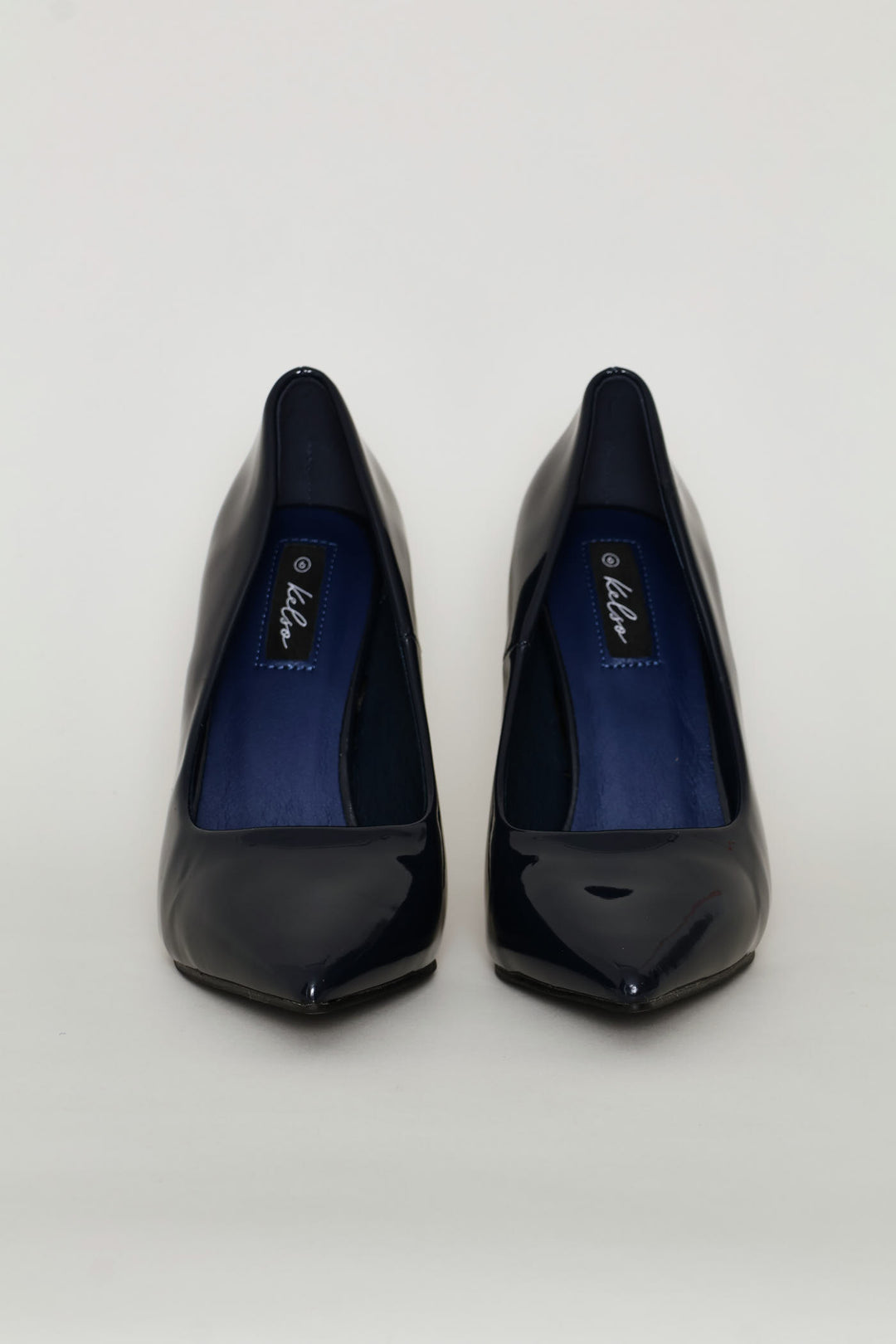 Patent Pointy Heel - Navy