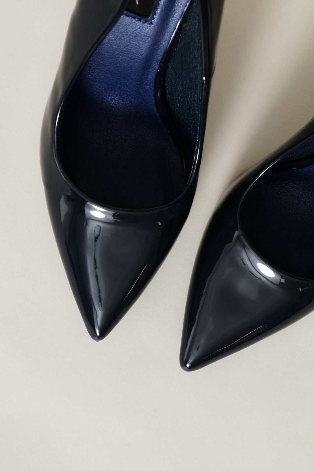 Patent Pointy Heel - Navy