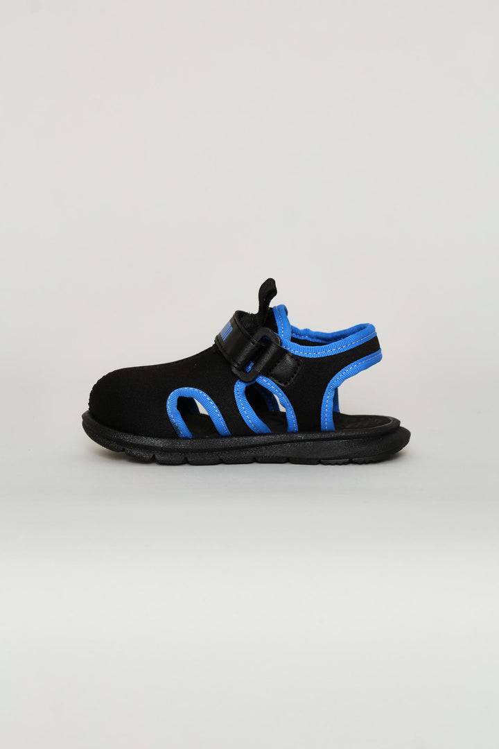 Pre-Boys Crony Shield Zadp Sandal - Black/Blue