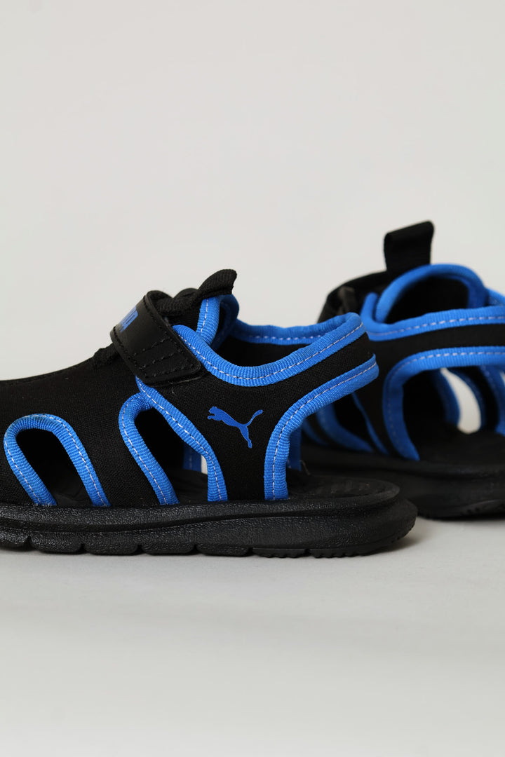 Pre-Boys Crony Shield Zadp Sandal - Black/Blue