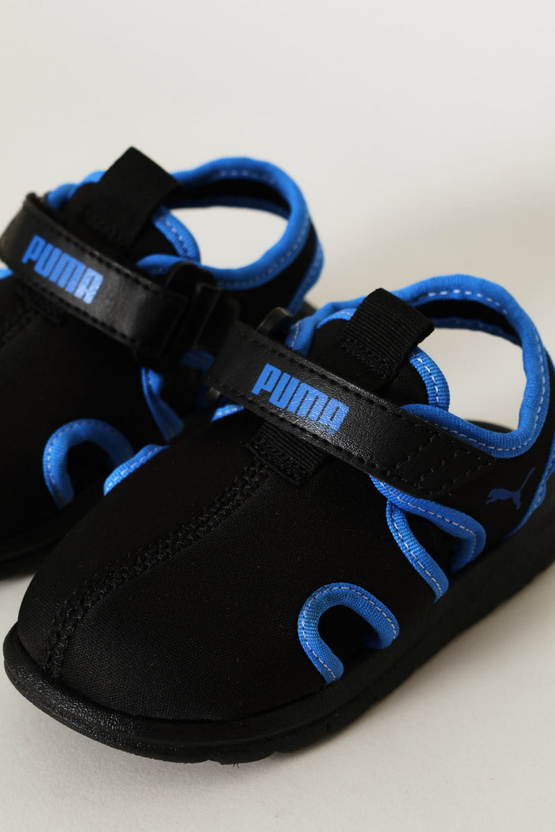 Pre-Boys Crony Shield Zadp Sandal - Black/Blue