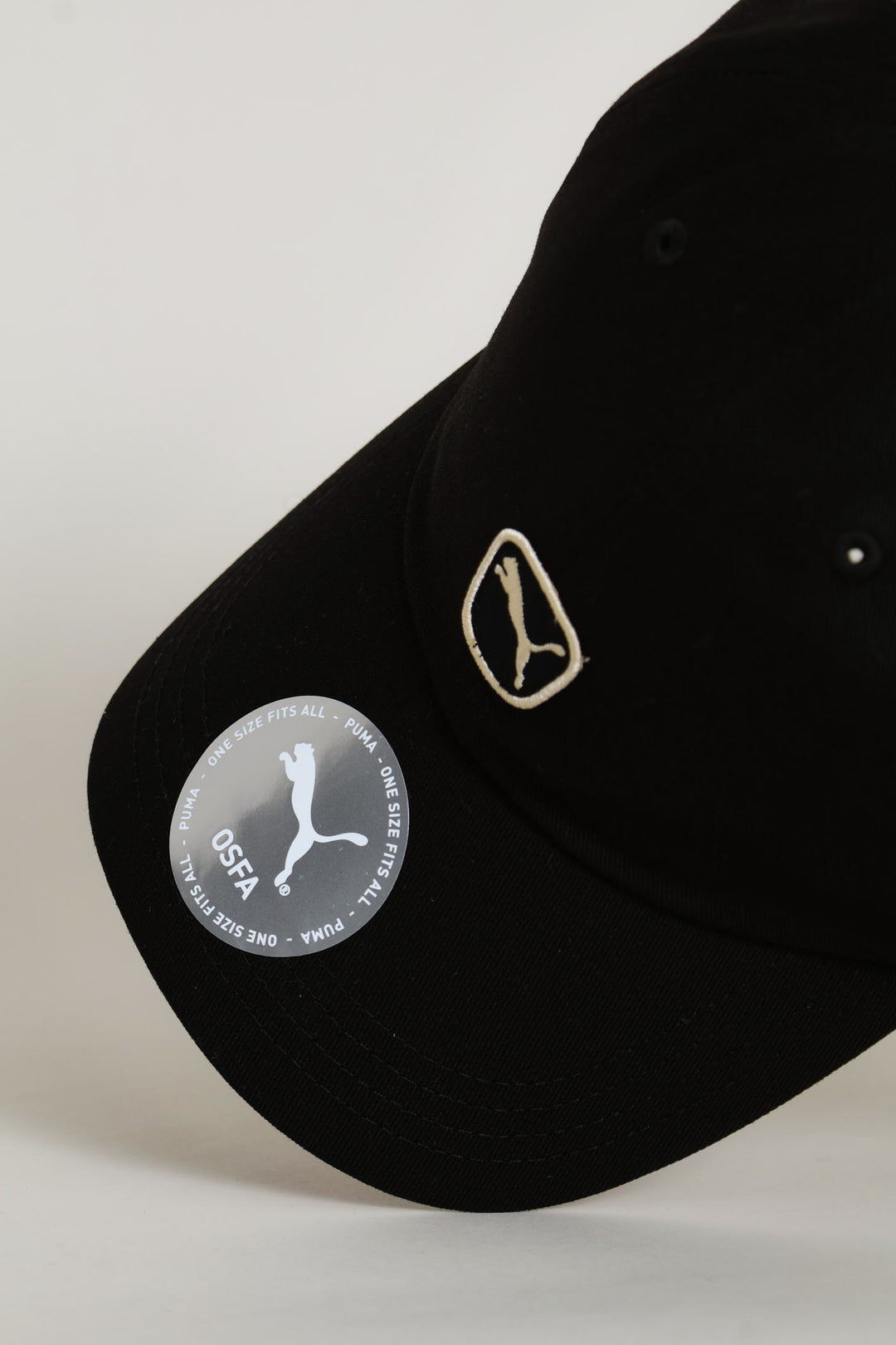 Cat Patch Basball Cap - Black