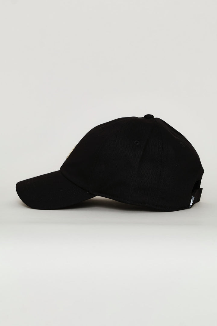 Cat Patch Basball Cap - Black