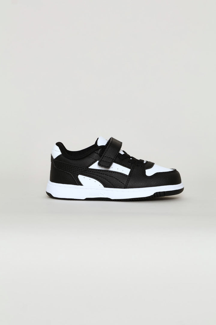 Pre-Boys Rebound Slam Lo Ac Plus Sneaker - White/Black