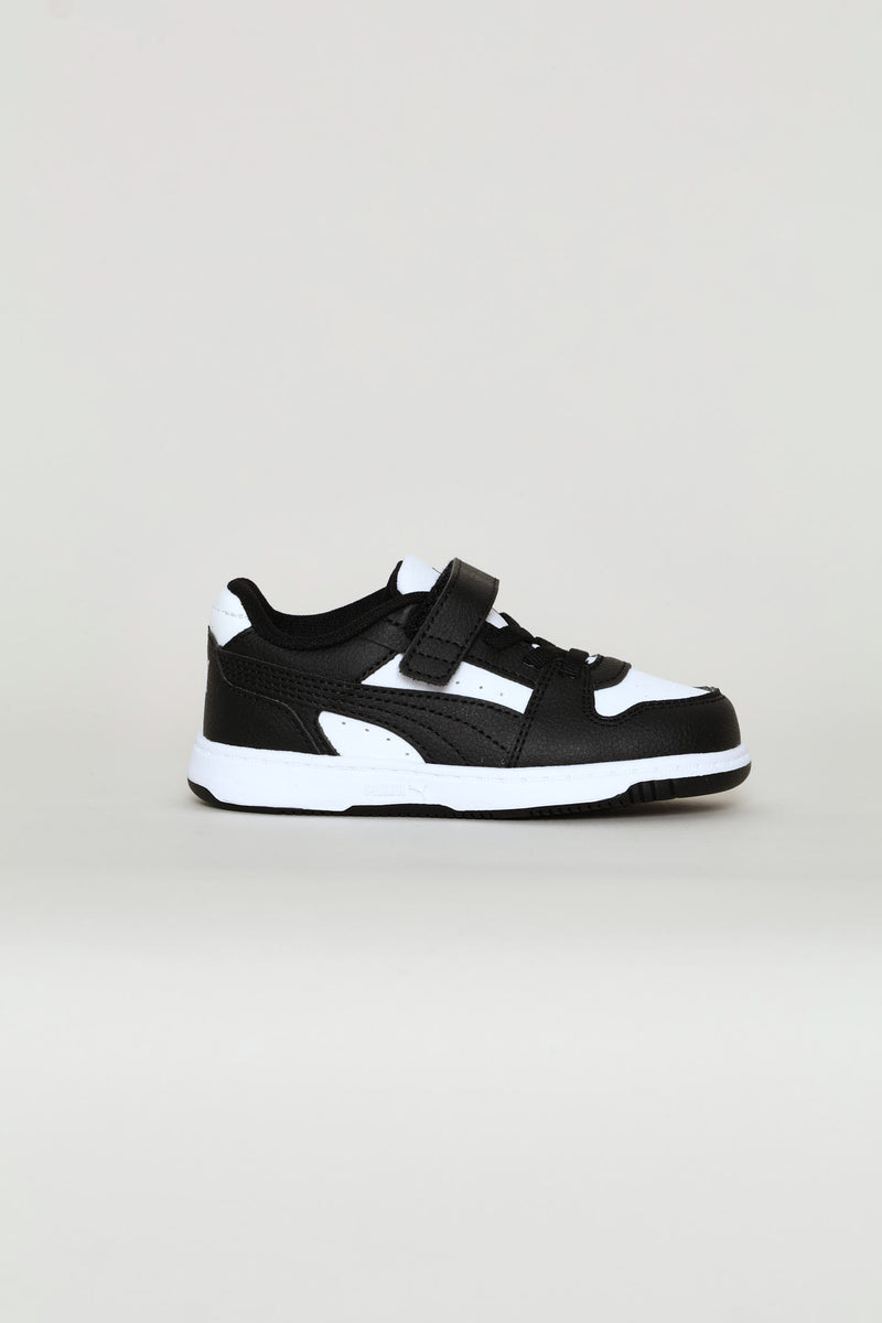 Pre-Boys Rebound Slam Lo Ac Plus Sneaker - White/Black