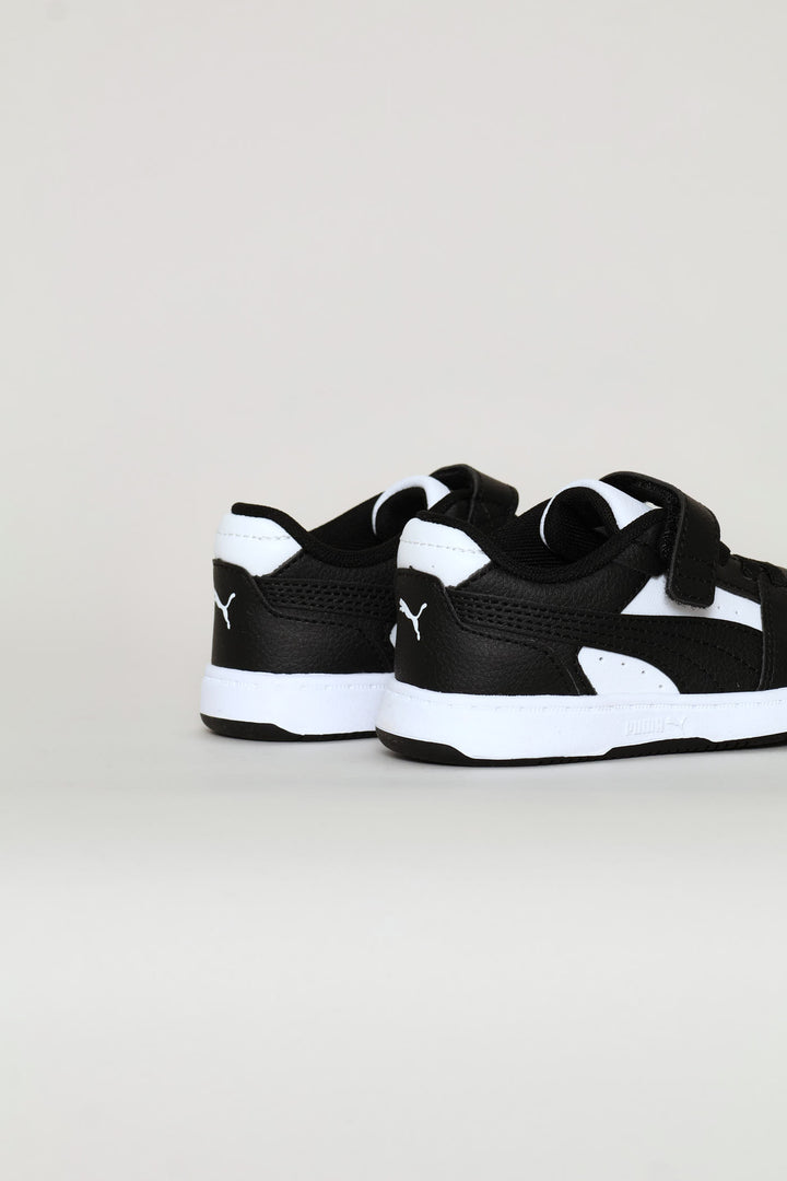 Pre-Boys Rebound Slam Lo Ac Plus Sneaker - White/Black