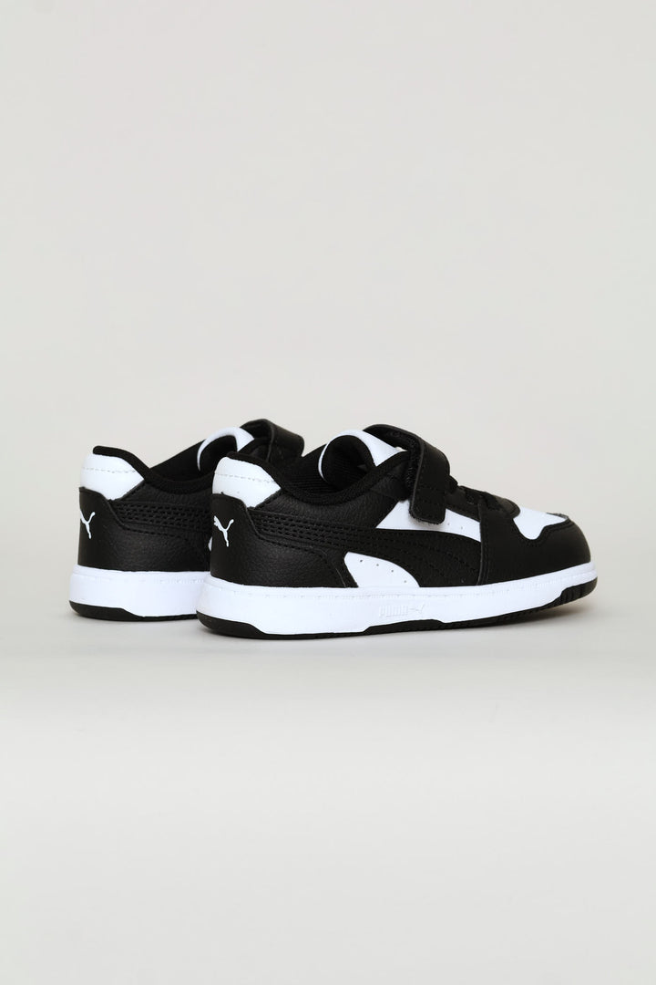 Pre-Boys Rebound Slam Lo Ac Plus Sneaker - White/Black