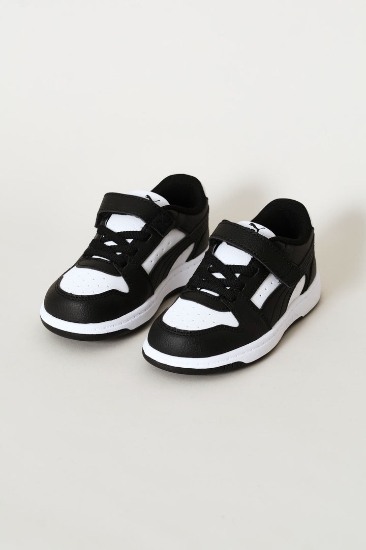 Pre-Boys Rebound Slam Lo Ac Plus Sneaker - White/Black