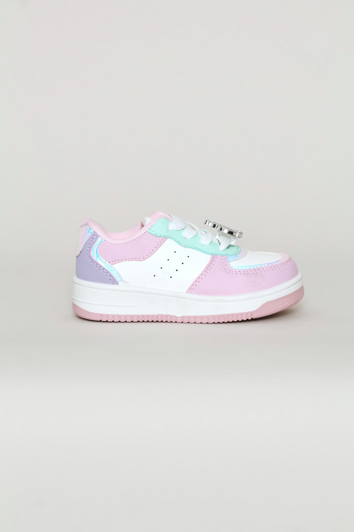 Pre-Girls Multi Crown Court Sneaker - Multi