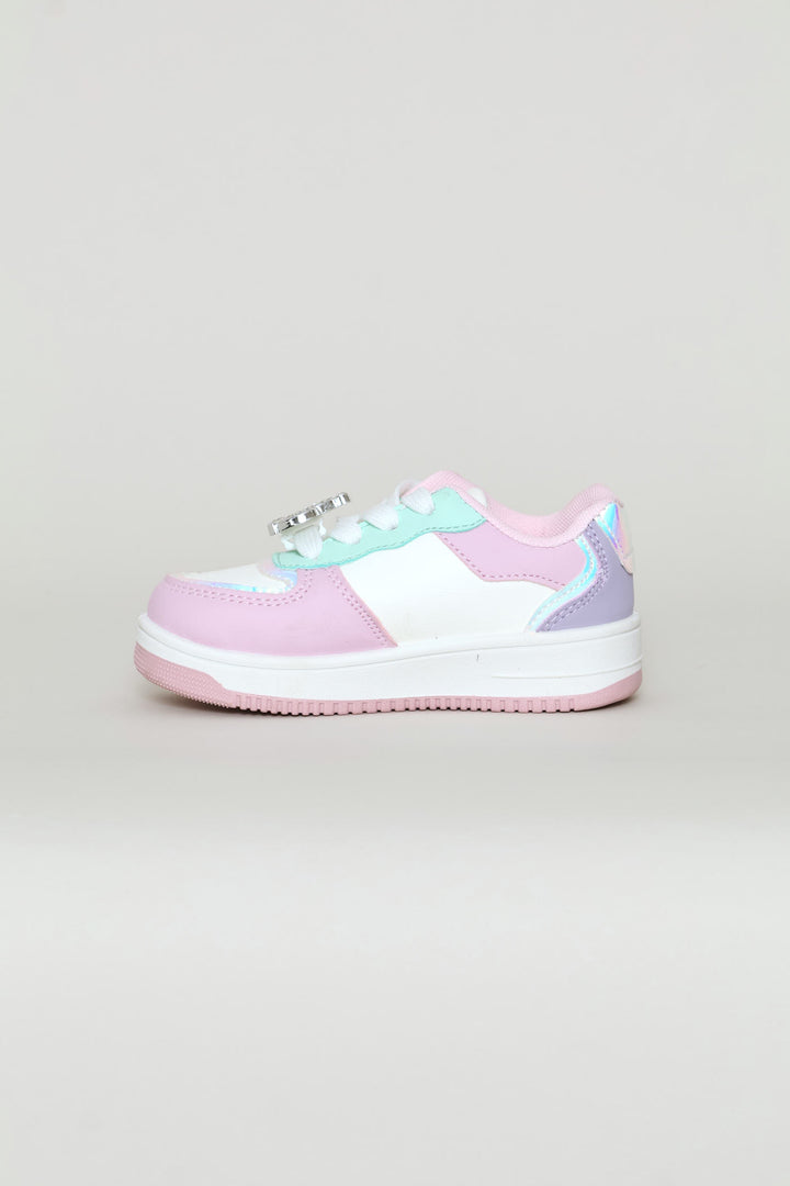 Pre-Girls Multi Crown Court Sneaker - Multi