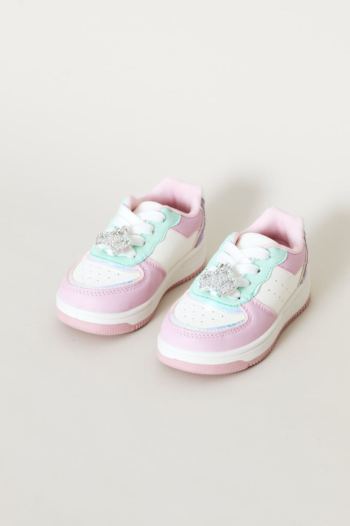 Pre-Girls Multi Crown Court Sneaker - Multi