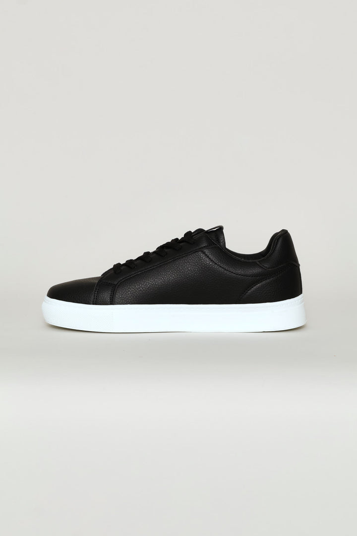 Basic Lace Up Sneaker - Black