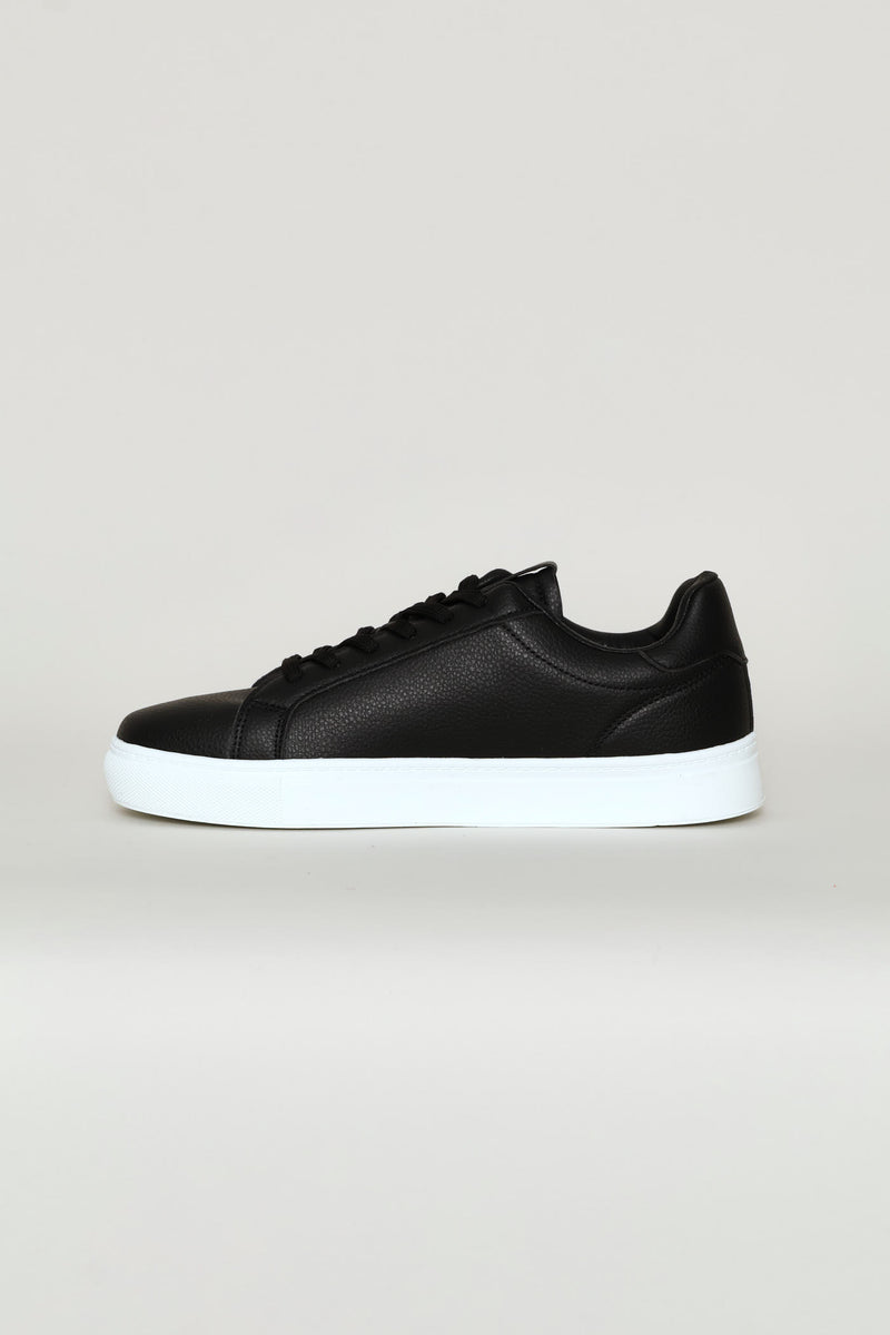 Basic Lace Up Sneaker - Black