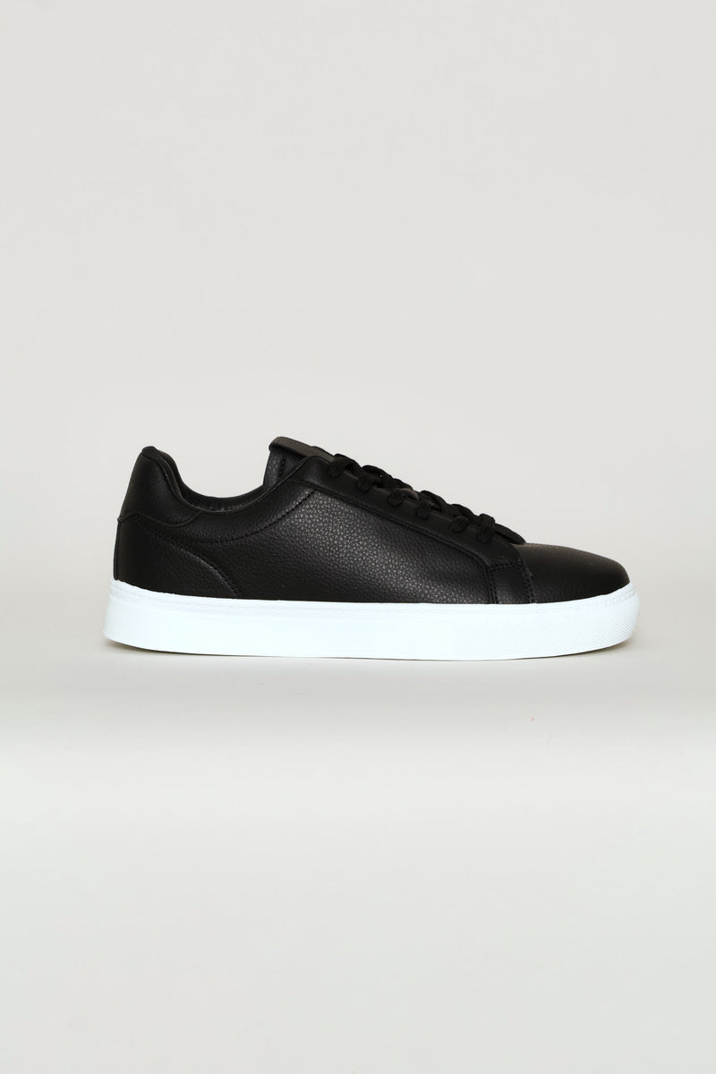 Basic Lace Up Sneaker - Black