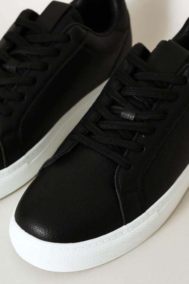 Basic Lace Up Sneaker - Black