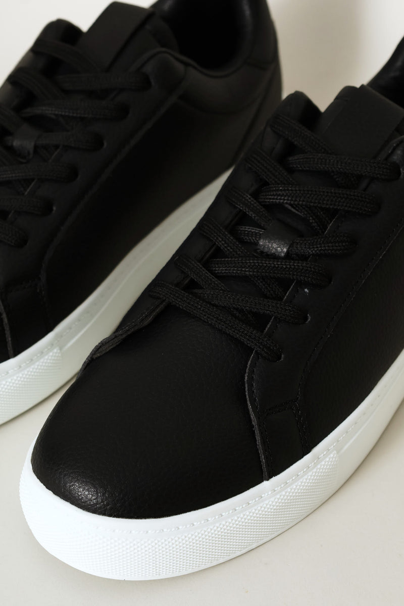 Basic Lace Up Sneaker - Black