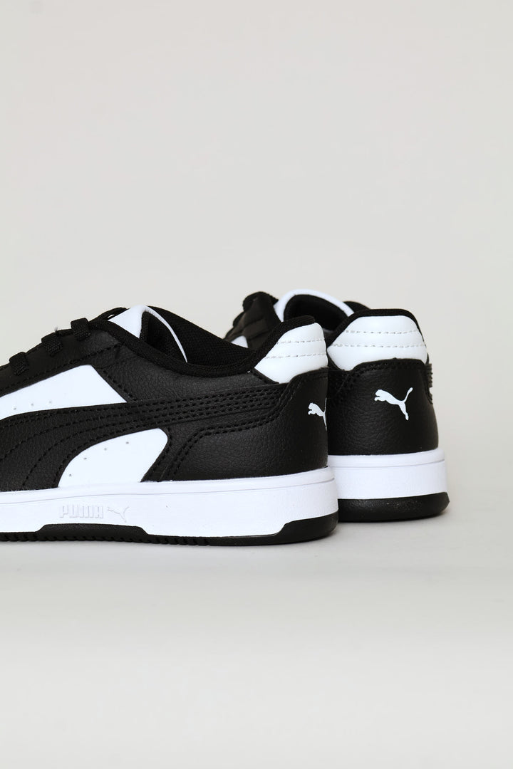 Pre-Boys Rebound Slam Lo Ac Sneaker - White/Black