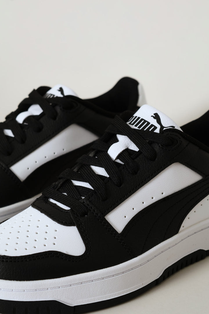 Boys Rebound Slam Lo Jr Sneaker - White/Black