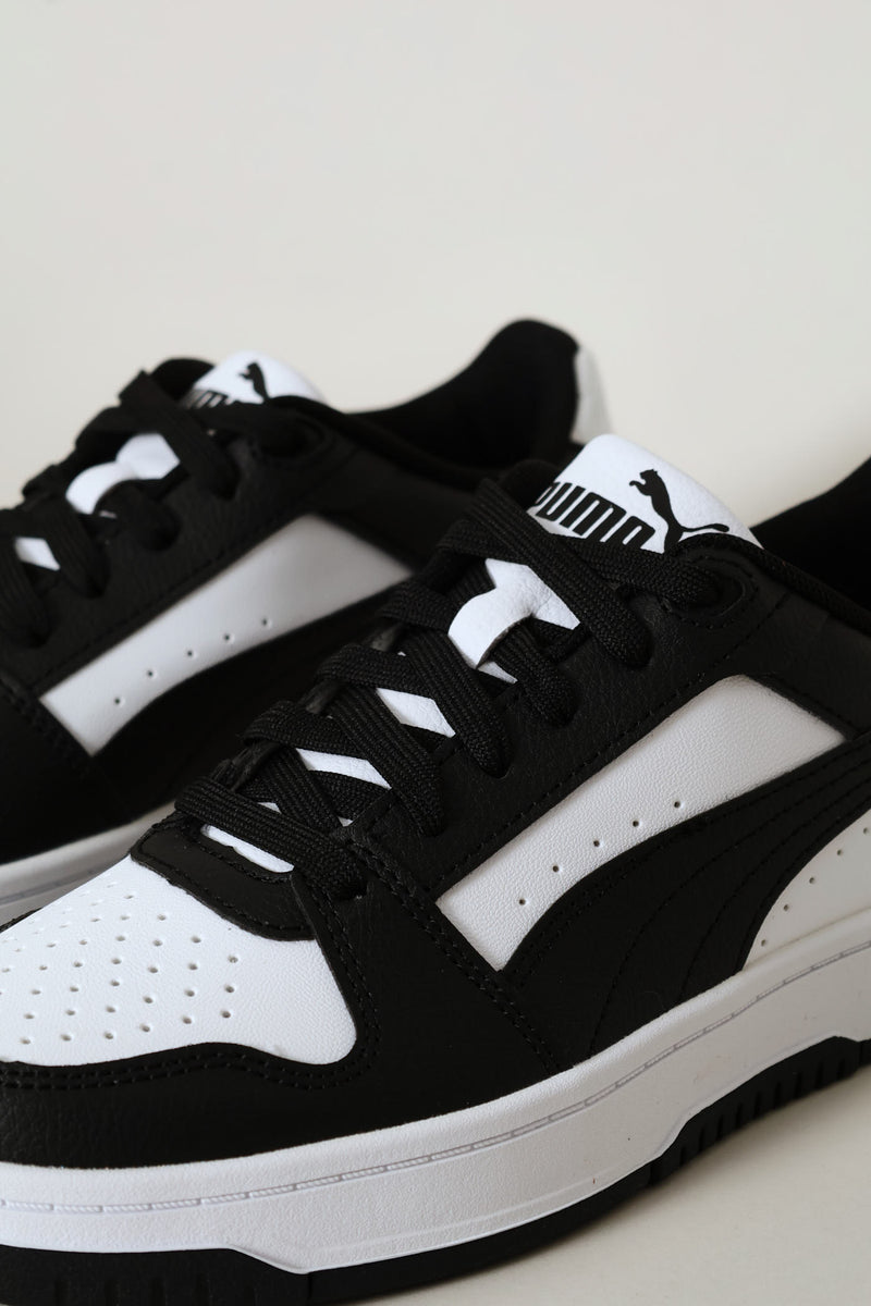 Boys Rebound Slam Lo Jr Sneaker - White/Black