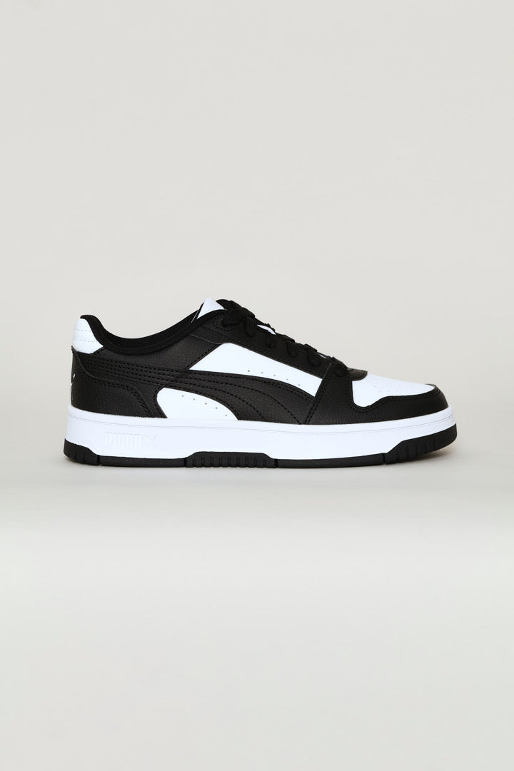 Boys Rebound Slam Lo Jr Sneaker - White/Black