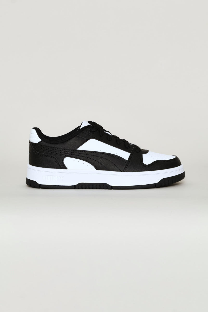 Boys Rebound Slam Lo Jr Sneaker - White/Black