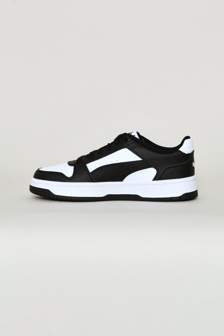 Boys Rebound Slam Lo Jr Sneaker - White/Black