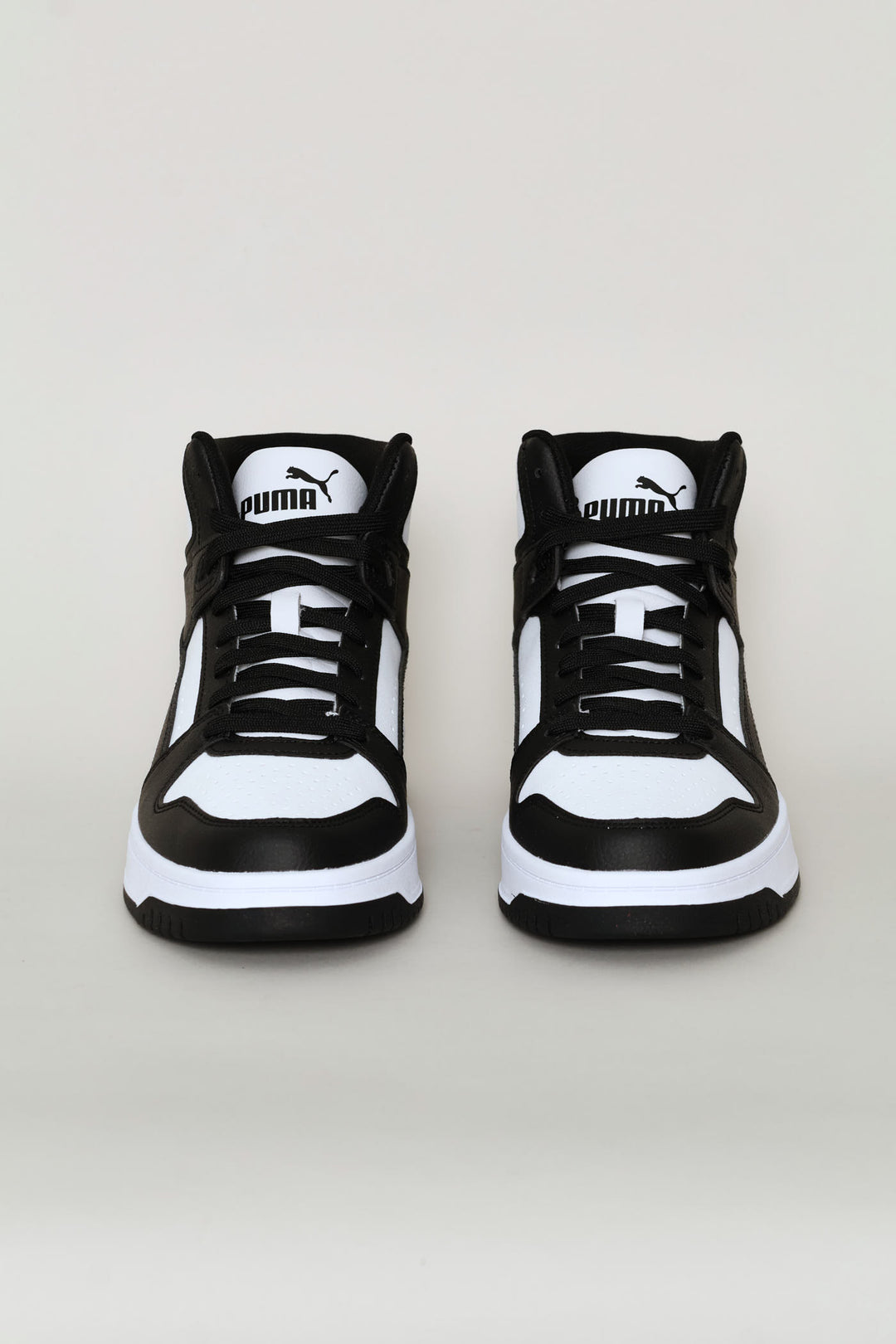 Boys Rebound Slam Mid Jr Sneaker - White/Black