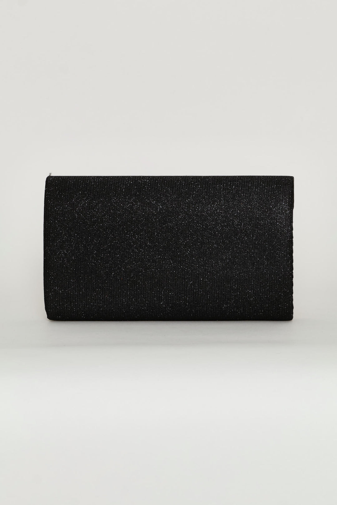 Shimmer Envelope Clutch - Black
