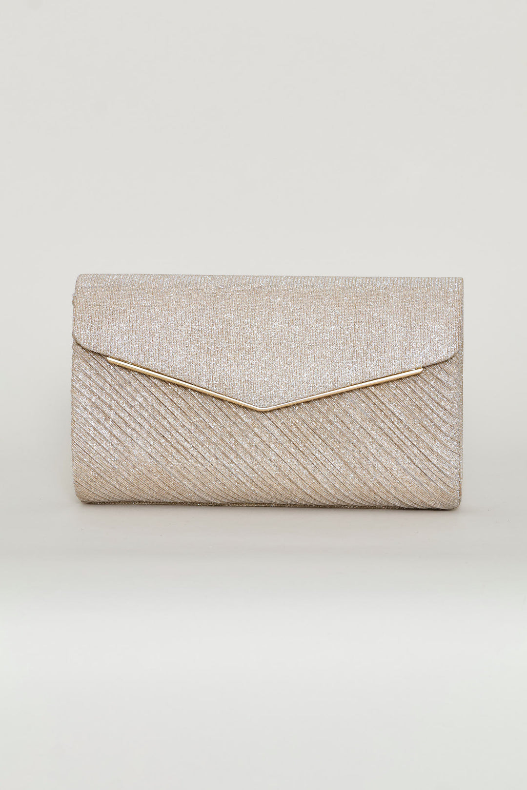 Shimmer Envelope Clutch - Rose Gold