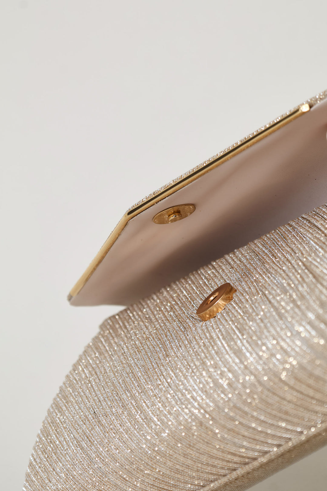 Shimmer Envelope Clutch - Rose Gold
