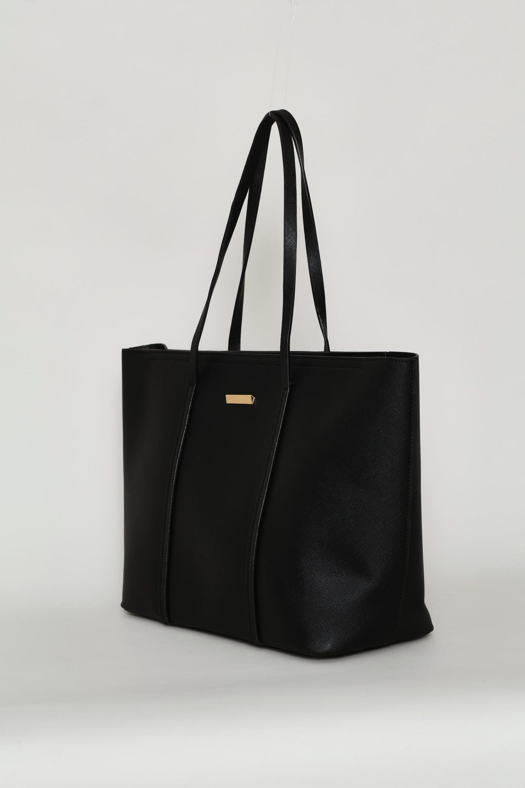 Strap Detail Shopper - Black