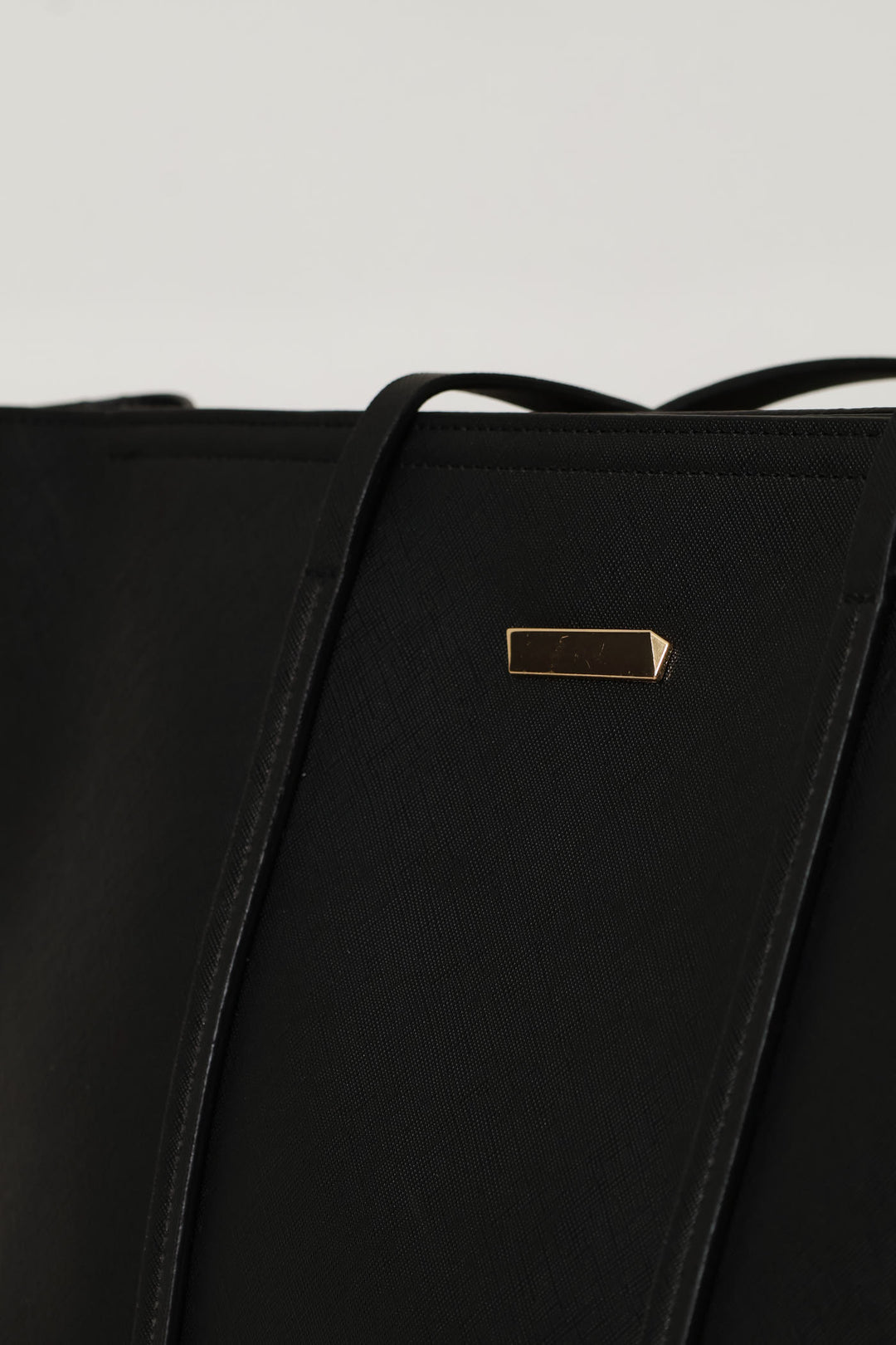 Strap Detail Shopper - Black