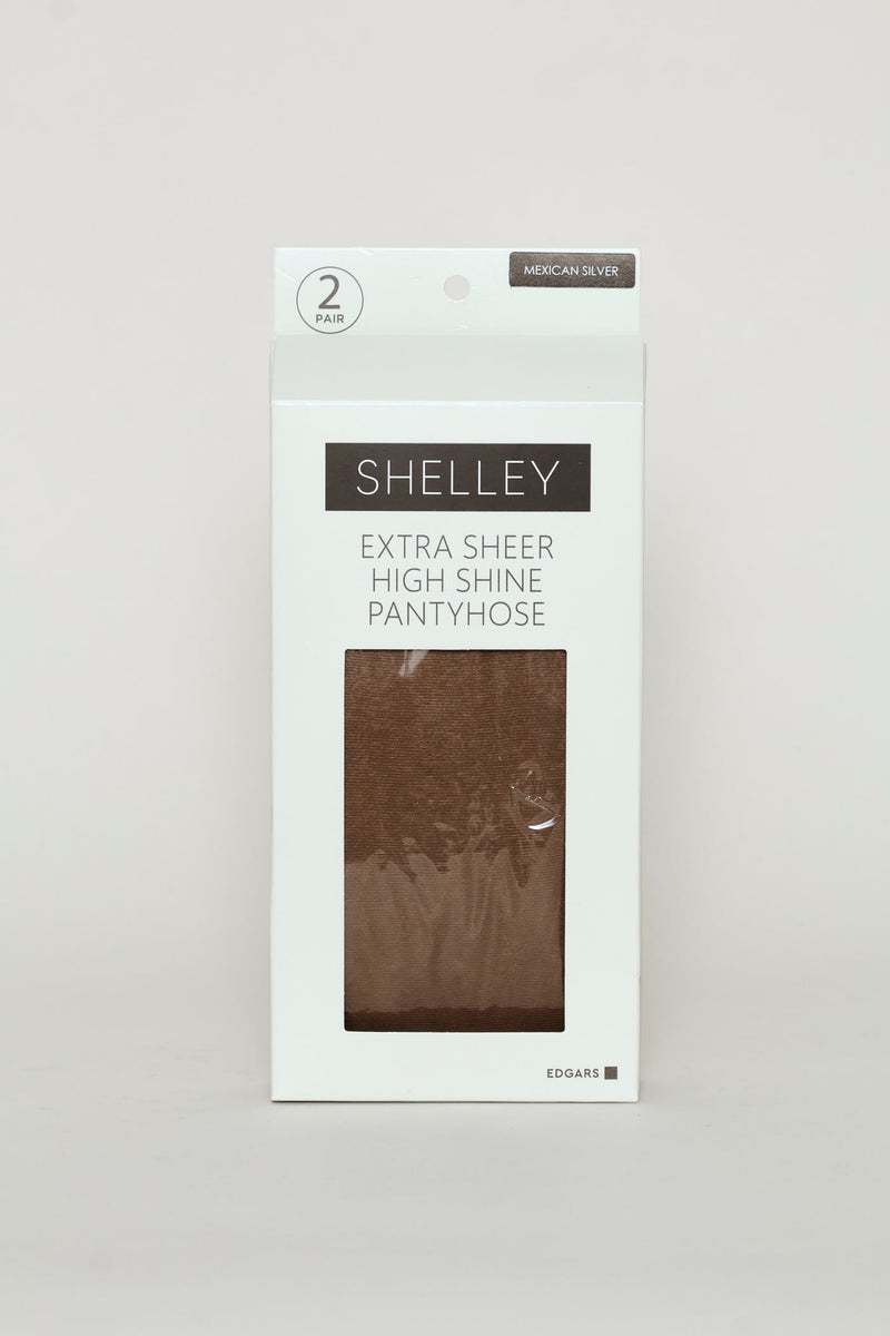 2 Pack Extra Sheer High Shine Tights - Mexican Silver