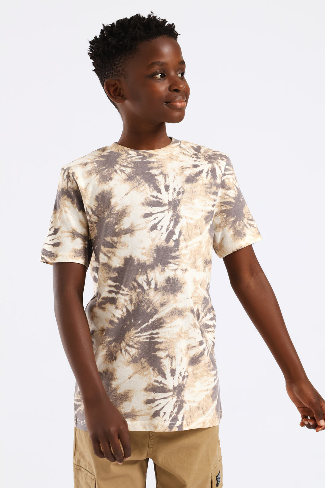 Boys Tie Dye T-Shirt - Fatigue