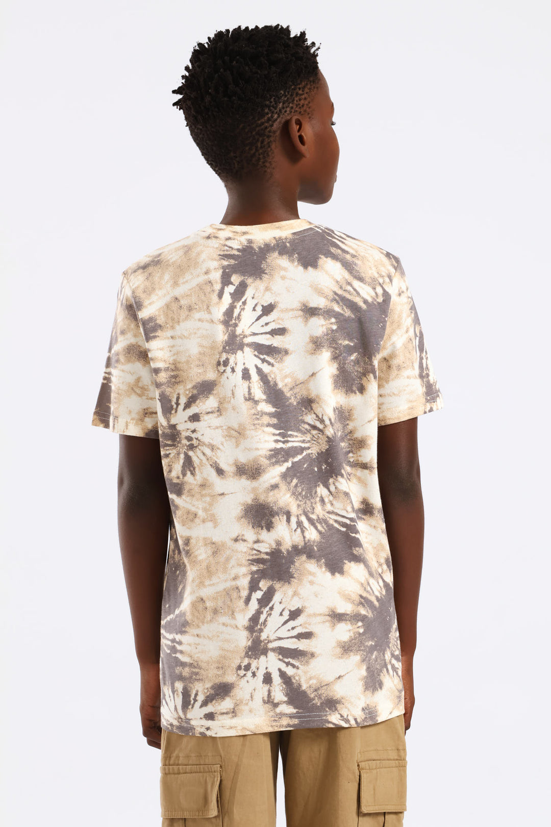 Boys Tie Dye T-Shirt - Fatigue
