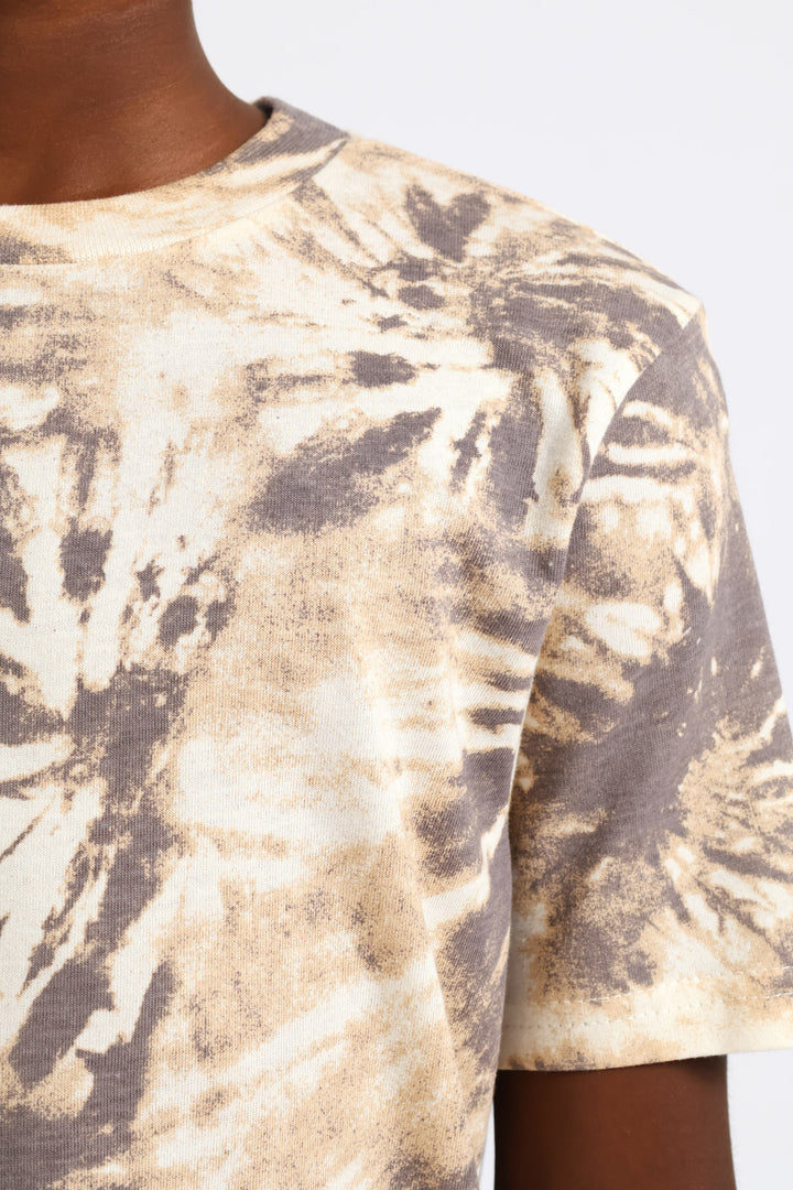 Boys Tie Dye T-Shirt - Fatigue