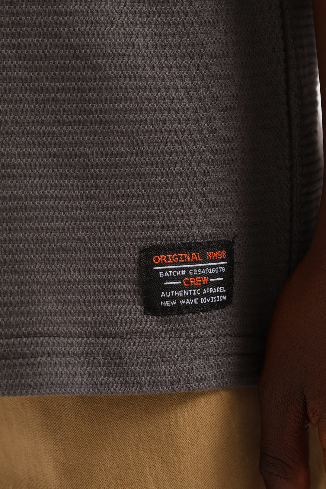 Boys Ottoman Oversized Tee - Charcoal