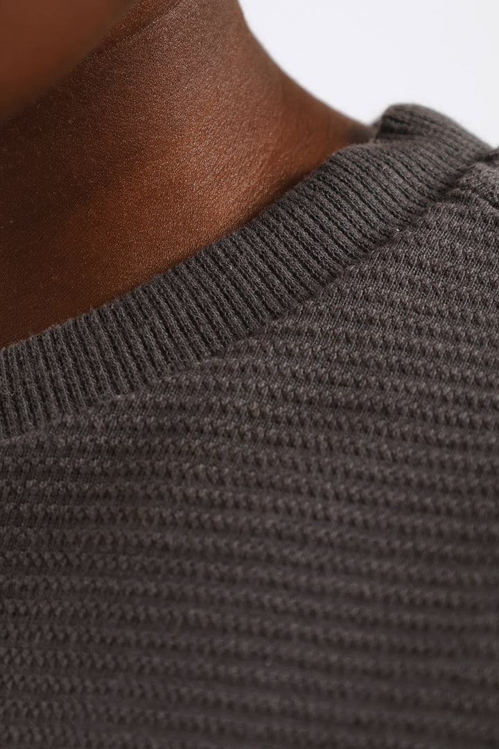 Boys Ottoman Oversized Tee - Charcoal