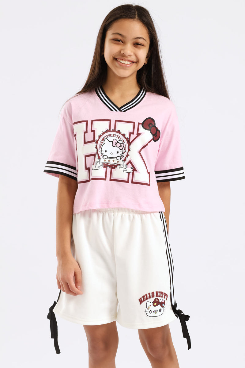 Girls Sport Jersey Tee - Pink