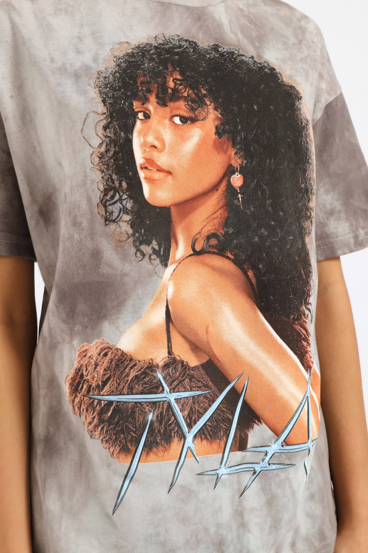 Girls Tyla Oversized Tee - CharcoalGirls – Edgars
