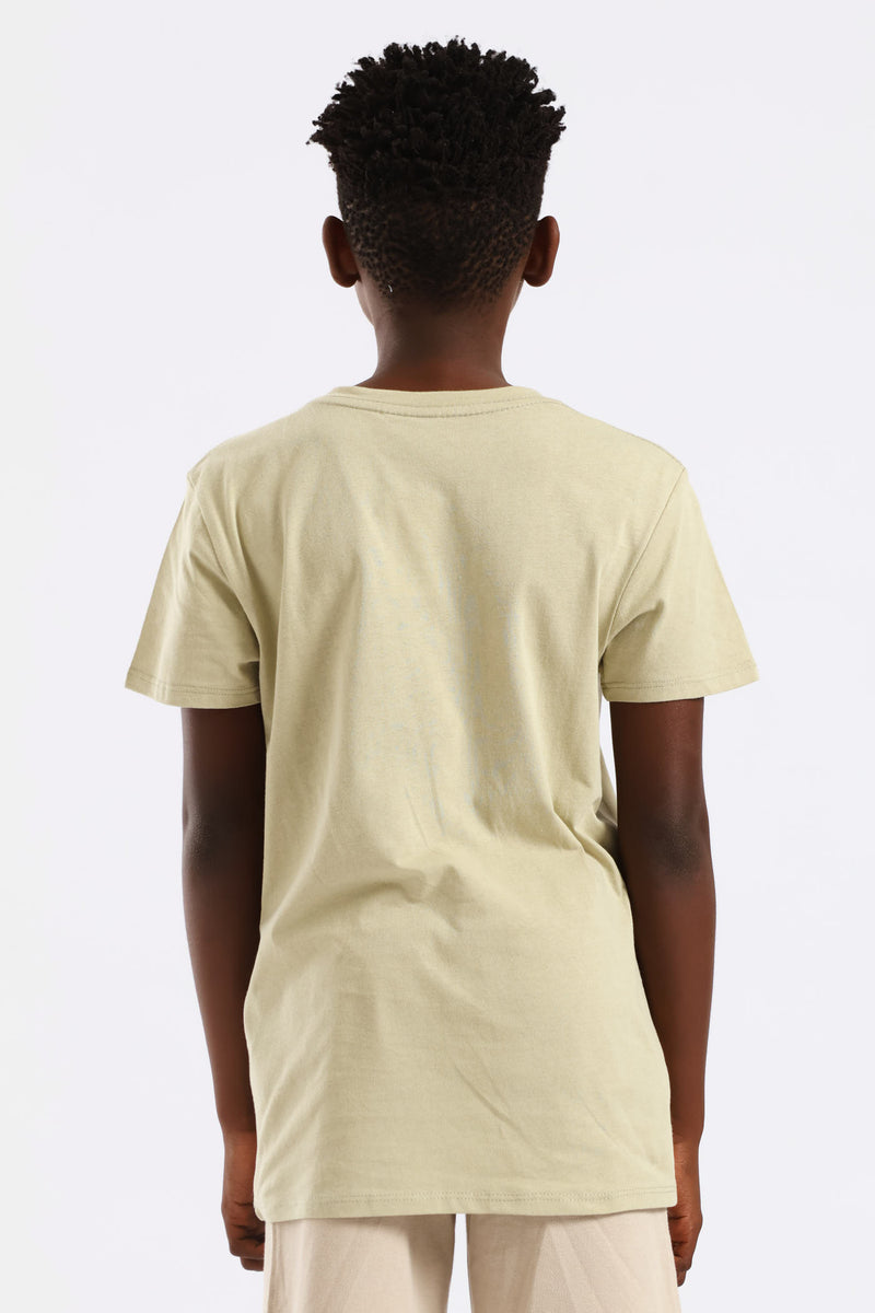 Boys Headphones Print Tee - Green