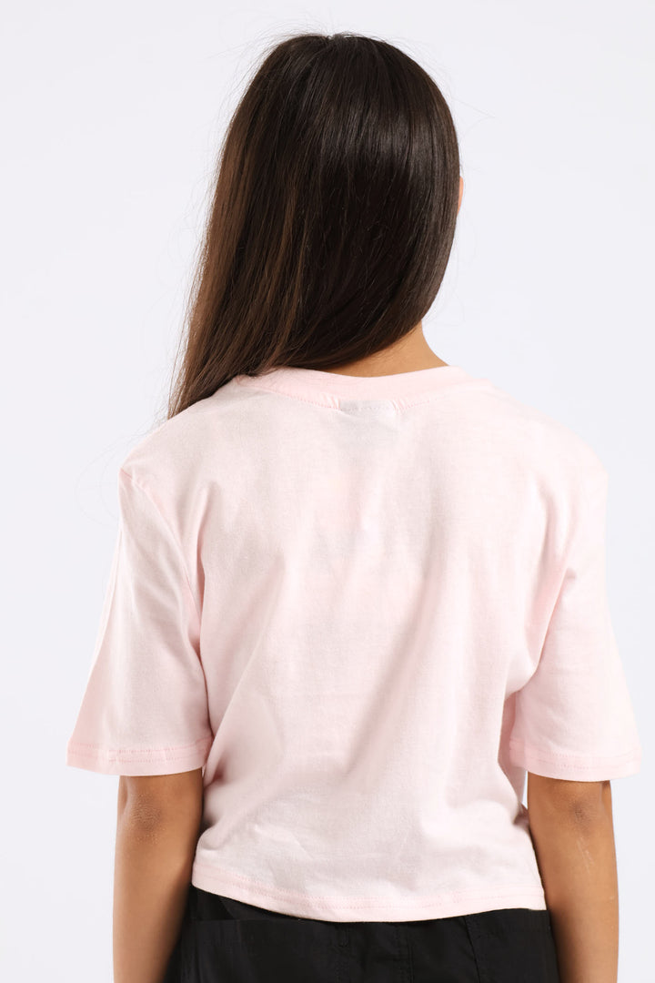 Girls Lemon Amalfi Coast Tee - Light Pink