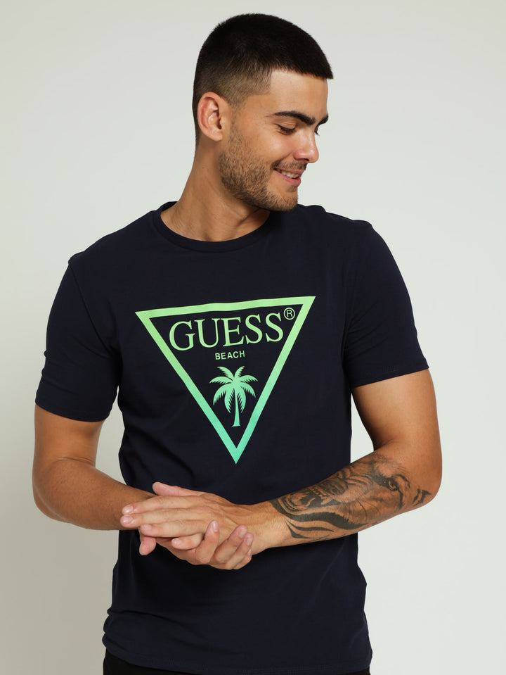 Triangle Palm Tee - Navy