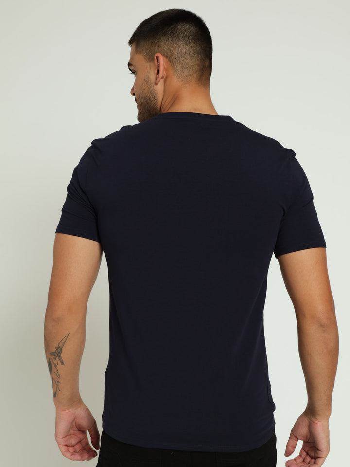 Triangle Palm Tee - Navy