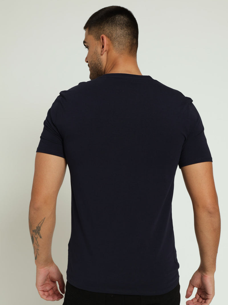 Triangle Palm Tee - Navy