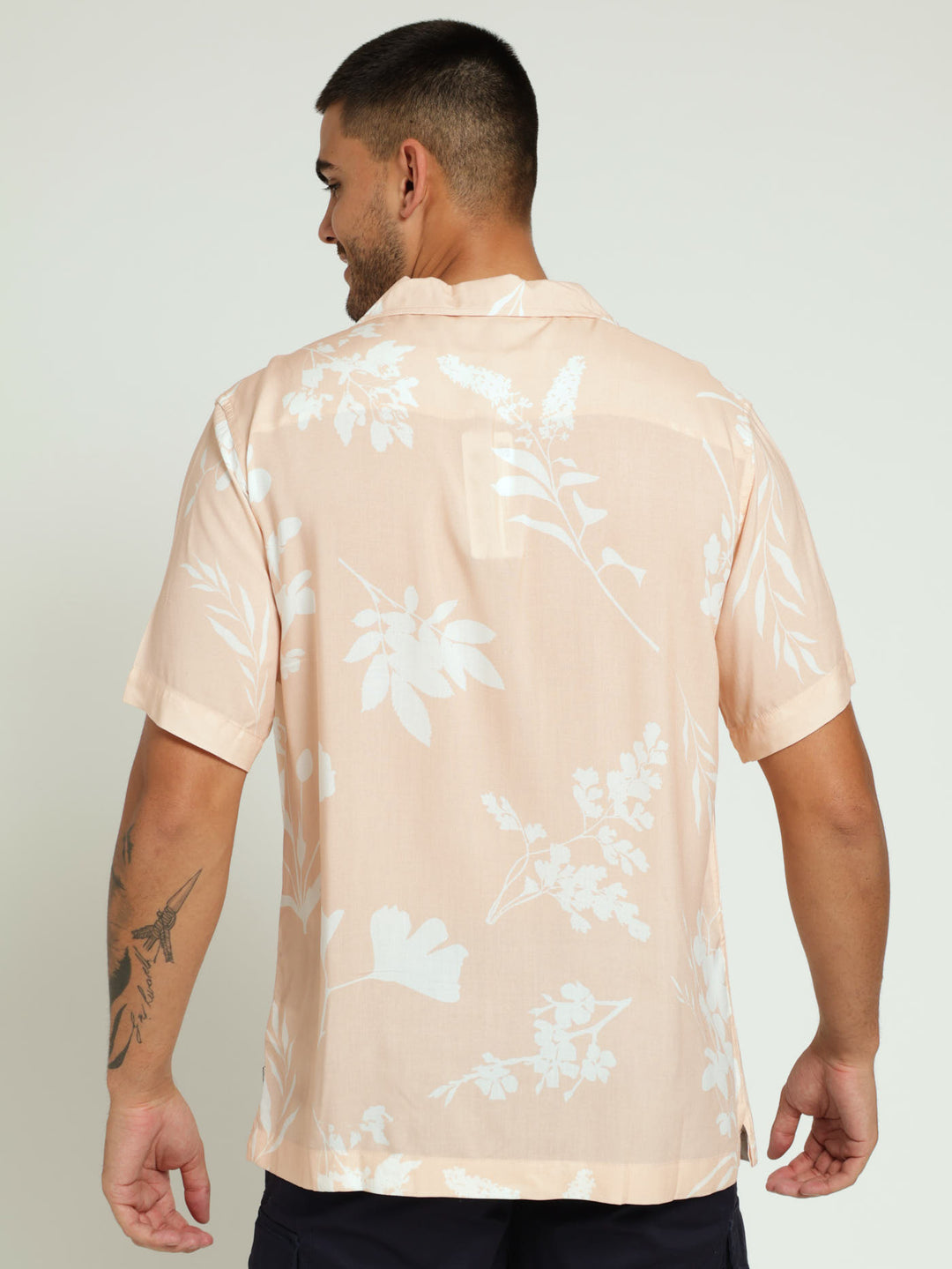Island Cutout Shirt - Tangerine