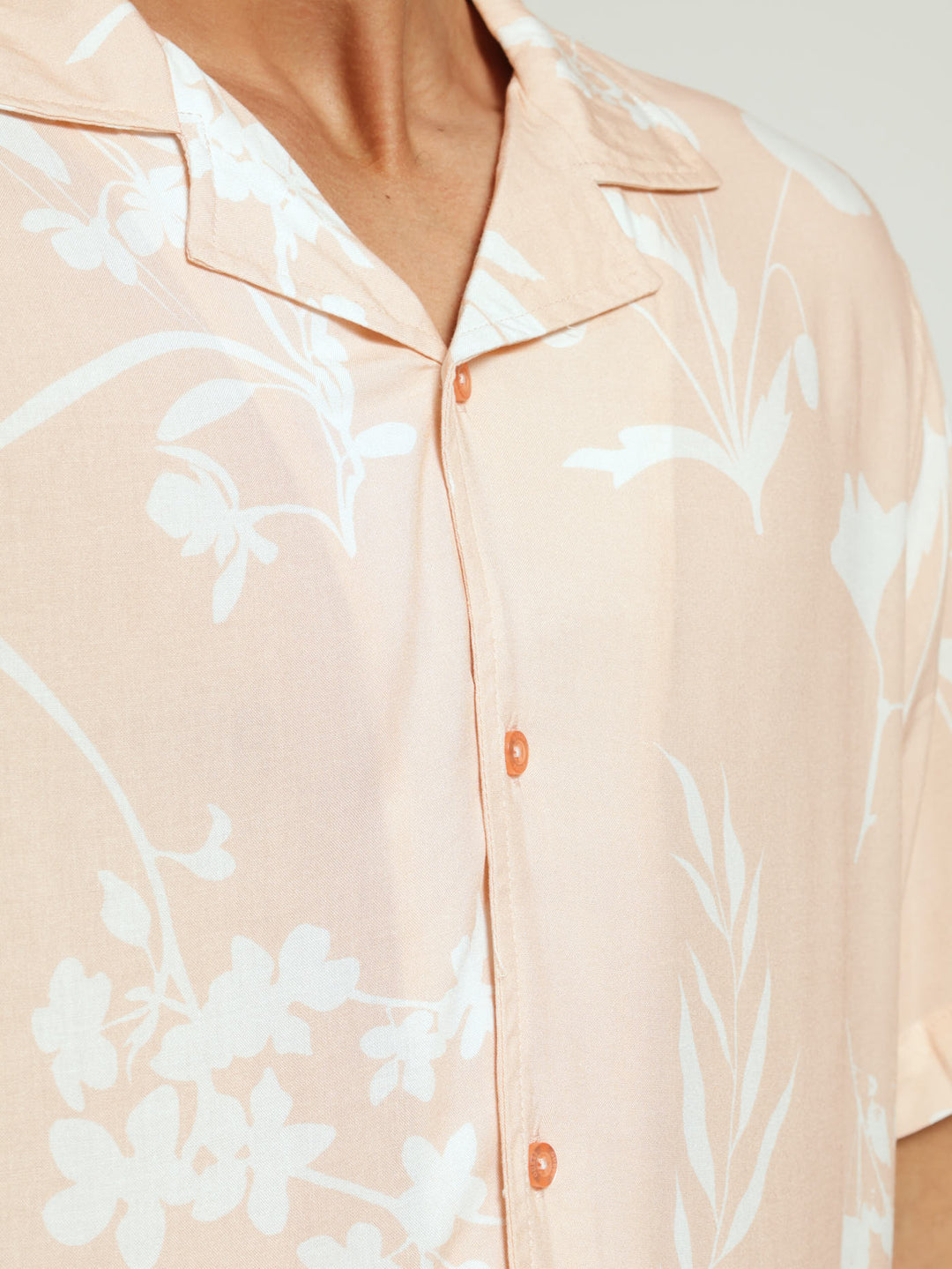 Island Cutout Shirt - Tangerine