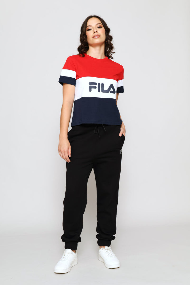 Devon Top - Navy/Red